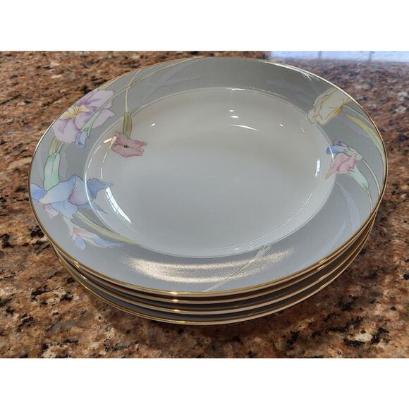 Mikasa Charisma Gray L9049 Rimmed Soup Bowl 8 1/4" D (Set of 4) - Picture 9 of 11